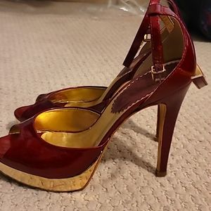Beautiful red and gold heels
